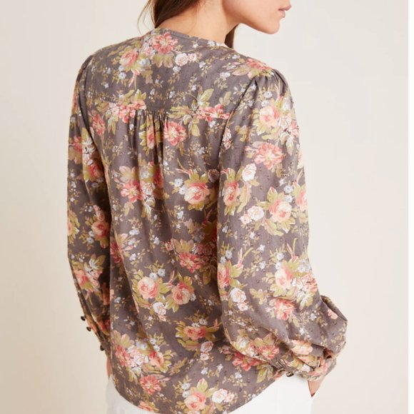 NEW! Michaela Peasant Blouse <3 HARD 2 FIND Anthro - Picture 3 of 4